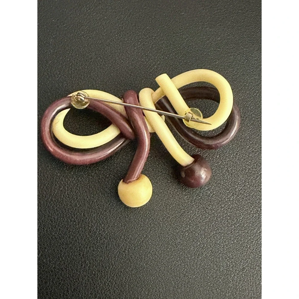 Vintage Bow Brooch Acrylic Pop Art
